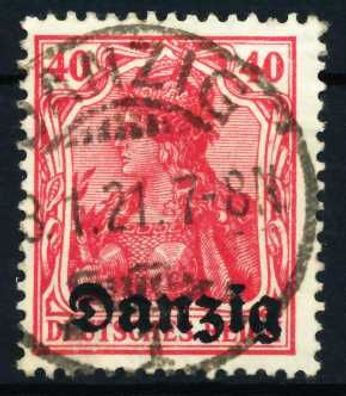 DANZIG 1920 Nr 6 zentrisch gestempelt X4BD75E