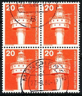 BRD DS Industrie u. Technik Nr 848 zentrisch gestempelt VIER X66C2F2