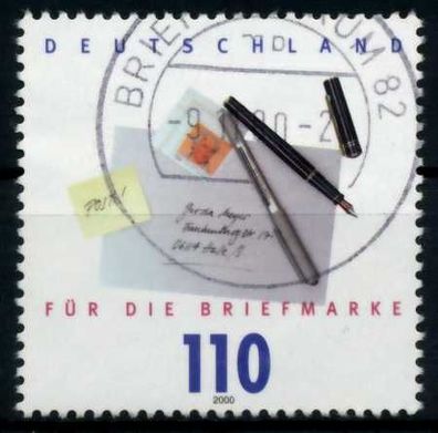 BRD 2000 Nr 2148 zentrisch gestempelt X6D91DA