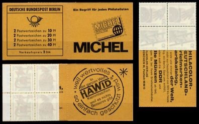 BERLIN Markenheftchen Nr MH 08a postfrisch SBD35AA
