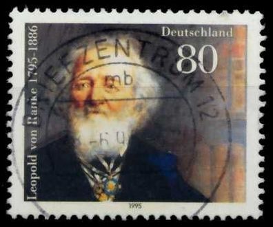 BRD 1995 Nr 1826 zentrisch gestempelt X767ABE