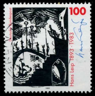 BRD 1993 Nr 1694 zentrisch gestempelt X78E7BA