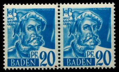 FZ BADEN 1. Ausgabe Spezialisiert Nr 7yvI+7yvII X7B7E1A
