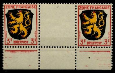 FRANZ. ZONE ALLG. AUSG. Nr 2bxZW postfrisch ZW-STEG PAA X7BD2A6