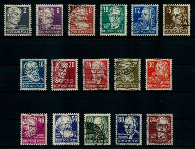 SBZ ALLG. Ausgaben Nr 212-227 gestempelt X8E104E