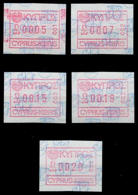 ZYPERN Nr ATM1-0005-ATM1-0020 postfrisch X92269E