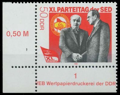 DDR 1986 Nr 3011 postfrisch ECKE-ULI X0CC5E2