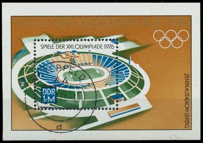 DDR BLOCK Kleinbogen Block 46 gestempelt X0F150A