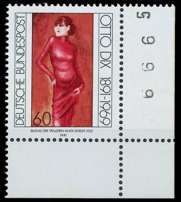 BRD BUND 1991 Nr 1572 postfrisch ECKE-URE X573072