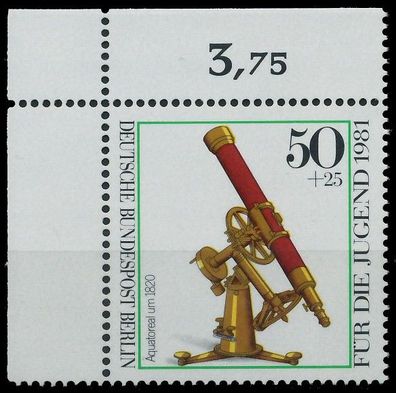 BERLIN 1981 Nr 642 postfrisch ECKE-OLI X7D9D42