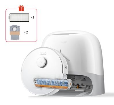 Roborock Qrevo Curv 2 FlowX weiß Saug-Wischroboter 20000 Pa SpiraFlow Walze Dock