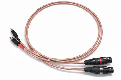 RG 142 - HighEnd Adapterkabel - SoildCore - Silberkabel - XLR-Buchse auf Cinch