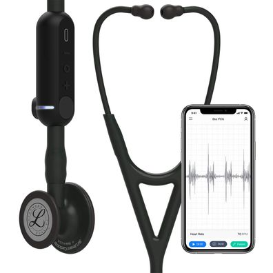 3M Littmann CORE Digital-Stethoskop 8490 Schwarz 69 cm Bruststéck