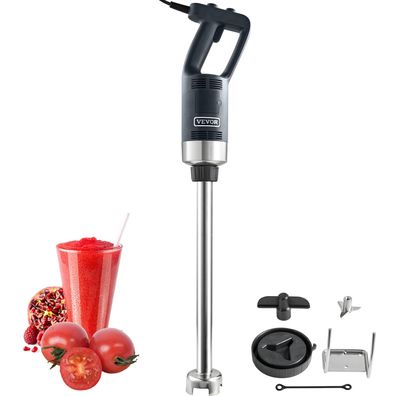 VEVOR Stabmixer 750 W Edelstahl Hochleistungs Périerstab einstellbare Drehzahl