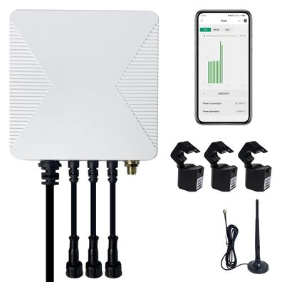 OWON Tuya Smart Home WLAN Energiemonitor 3 Phasen bidirektional 3x 80A Klemme