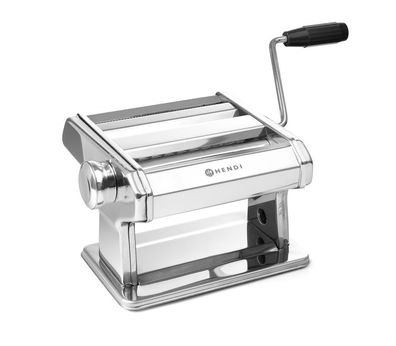 HENDI Pastamaschine manuell Edelstahl 7-stufig Teigbreite bis 140mm Nudeln