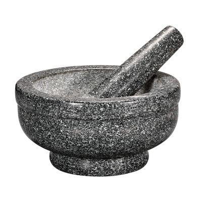 cilio Granit Mörser mit Stößel groß ß 21 cm 6,5 kg Gewérzmörser Steinmörser