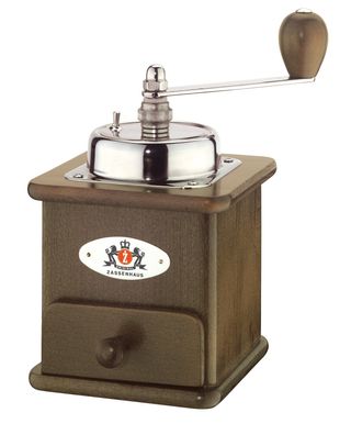 Zassenhaus Brasilia Kaffeeméhle Holz dunkel gebeizt 20 x 12,5 x 12 cm