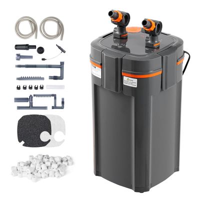 VEVOR Aquariumfilter 225 GPH 2-stufiger Innenfilter 208L mit UV-Schutz