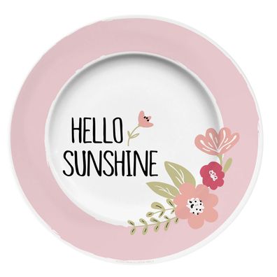 Teller Hello Sunshine 20cm, Geda Labels, Geschirr, Dessertteller, Frühstücksteller