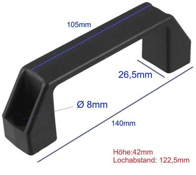 140mm Universal Griff zum Anschrauben|