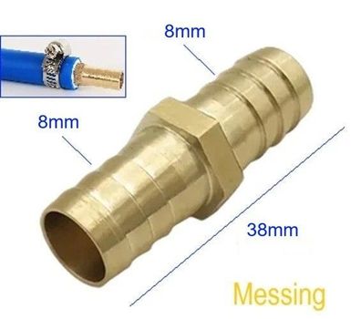 8mm Schlauchstutzen Messing Schlauch Verbinder gerade 8mm Stutzen|