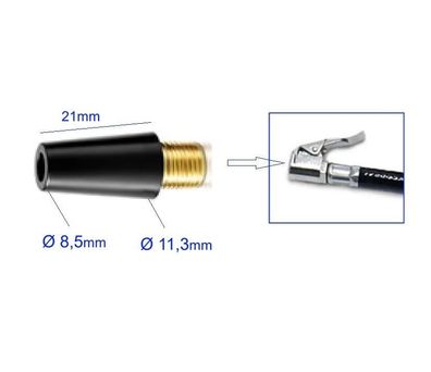 Druck Luft Féll Aufsatz Konus 8,5mm - 11mm fér Druckluft Féll Pistole Luftballon|