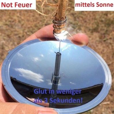 Einklappbarer Parabol Spiegel Outdoor Feuer Anzénder|