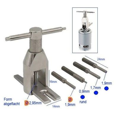 Präzision Micro Presse Metall fér RC Modellbau RC Motor Ritzel Zahnrad Abzieher|