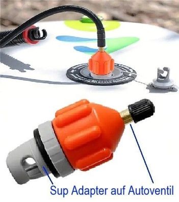 Sup Aufnahme Adapter auf Autoventil zur Kompressor Beféllung von Stand up Paddle|