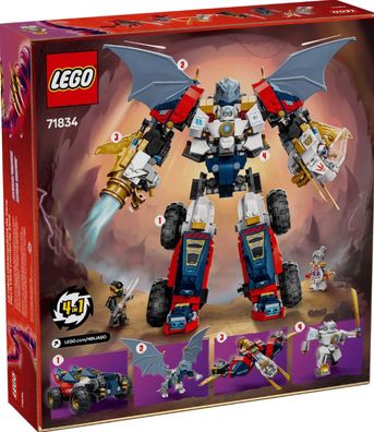 LEGO® Ninjago 71834 Zanes Ultra-Kombi-Mech