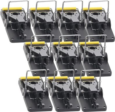 NEU 10er Set Profi Mausefalle Schlagfalle wiederverwendbar für Haus Garten Hütte