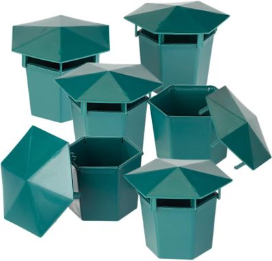 NEU 6er Set Premium Bier Schneckenfallen Umweltfreundlich für Schutz Garten Beet