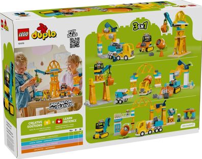 LEGO® Duplo 10476 Baustelle mit Baufahrzeugen - 3-in-1-Set