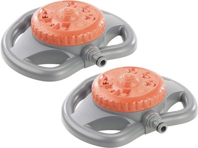 NEU 2er Set Kreis Rasensprinkler Gartensprenger für Schläuche Bewässerung Beet