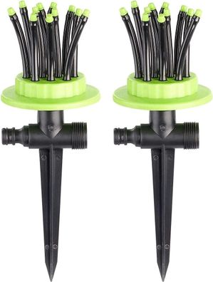 NEU 2er Set Gartensprenger biegsame Düsen für Schläuche Bewässerung Beet Pflege