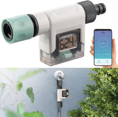 NEU Smart Wasserzähler Display Bluetooth App für Garten Schlauch Waschmaschine