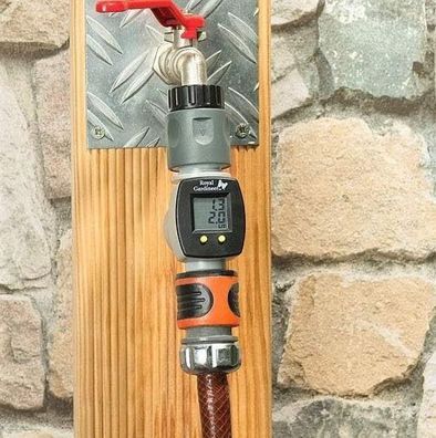 NEU Wasserzähler Uhr Digital für Garten Schlauch Waschmaschine Bewässerung Rasen