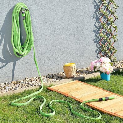 NEU Gartenschlauch dehnbar flexibel 20m für Bewässerung Garten Terrasse Camping