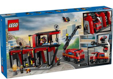 LEGO® City 60414 Feuerwehrstation mit Drehleiterfahrzeug