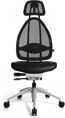 Topstar 532937 Bürostuhl OPEN ART, J1700S10 Stoff schwarz, Gestell silber