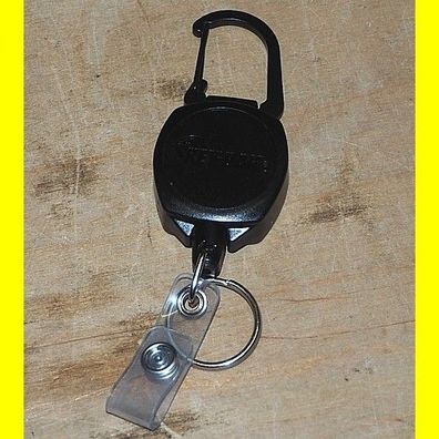 Key-Bak Connect Anhänger mit automatischem Rücklauf Kevlar Seil 60 cm Kartenhalter