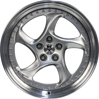 4x mbDESIGN Aluminiumrad geschmiedet zweiteilig TURBO Forged 9,0x20 Zoll (Links) LK