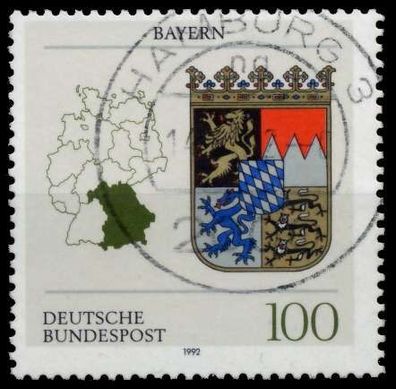 BRD 1992 Nr 1587 zentrisch gestempelt X82E1DE