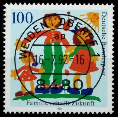BRD 1992 Nr 1621 zentrisch gestempelt X82E65A