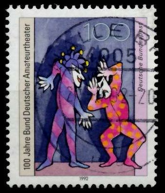 BRD 1992 Nr 1626 zentrisch gestempelt X82E80E