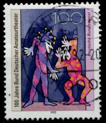 BRD 1992 Nr 1626 zentrisch gestempelt X82E82E