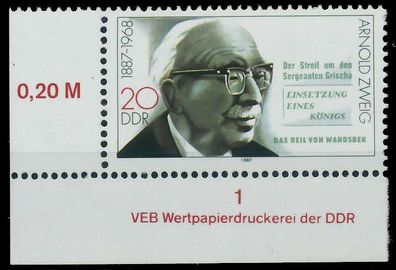 DDR 1987 Nr 3092 postfrisch ECKE-ULI X0D2DDA