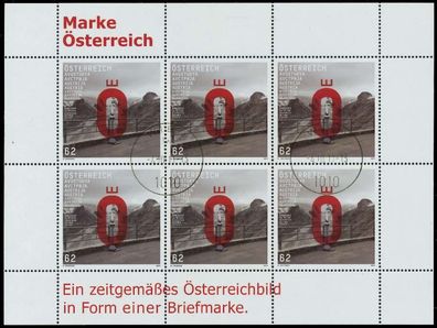 Österreich BLOCK Kleinbogen Nr 2962 gestempelt Kleinbg X217012