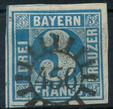 BAYERN Mühlradstempel AUF Nr 2II gMR 456 ZENTR- X6E7F7A